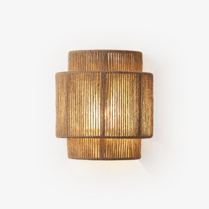 Rustic Weave Wall Lamp