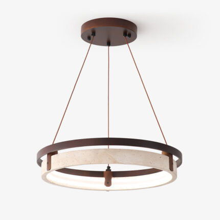 Orbit Travertine Pendant Light