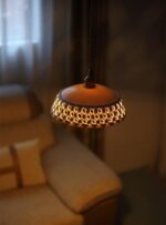 Openwork Ceramic Pendant Swag Light - Image 13