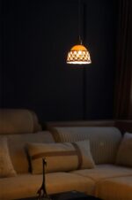 Openwork Ceramic Pendant Lamp - Image 12