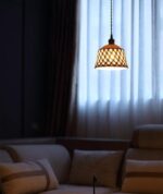 Openwork Ceramic Pendant Swag Light - Image 18