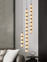 Orbique Alabaster Pendant Lamp - Image 4