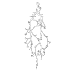 Large Long Branch Flower Chandelier - Image 10