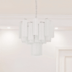 Frosted Glass Tubes Chandelier - Image 20