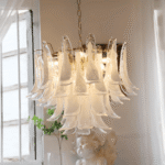 Murano Glass Petals Chandelier - Image 8