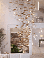 Tidal Art Glass Chandelier - Image 11