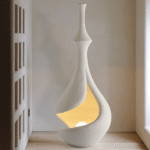 White Sere Vase Floor Lamp - Image 18