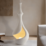 White Sere Vase Floor Lamp - Image 8