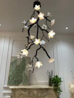Large Long Branch Flower Chandelier - Image 13