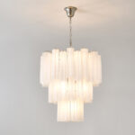 Frosted Glass Tubes Chandelier - Image 7