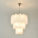 Frosted Glass Tubes Chandelier - Image 13