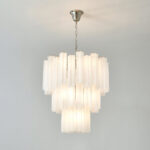 Frosted Glass Tubes Chandelier - Image 15