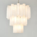 Frosted Glass Tubes Chandelier - Image 4