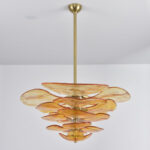 Petals Gold Murano Chandelier - Image 9