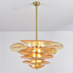 Petals Gold Murano Chandelier - Image 8