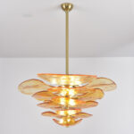 Petals Gold Murano Chandelier - Image 13