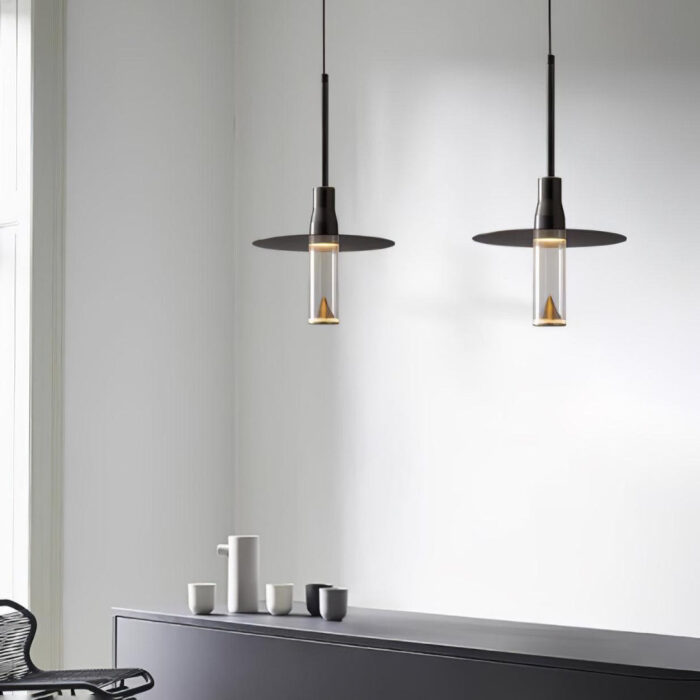 Acrylic Hat Plate Pendant Light - Image 5