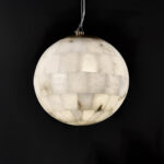 Alabaster Ball Pendant Light - Image 8