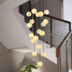 Alabaster Balls Cluster Chandelier - Image 3