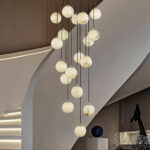 Alabaster Balls Cluster Chandelier - Image 4
