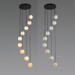 Alabaster Balls Cluster Chandelier - Image 13