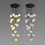 Alabaster Balls Cluster Chandelier - Image 14