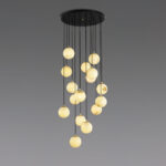 Alabaster Balls Cluster Chandelier - Image 19