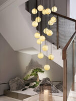 Alabaster Balls Cluster Chandelier - Image 9