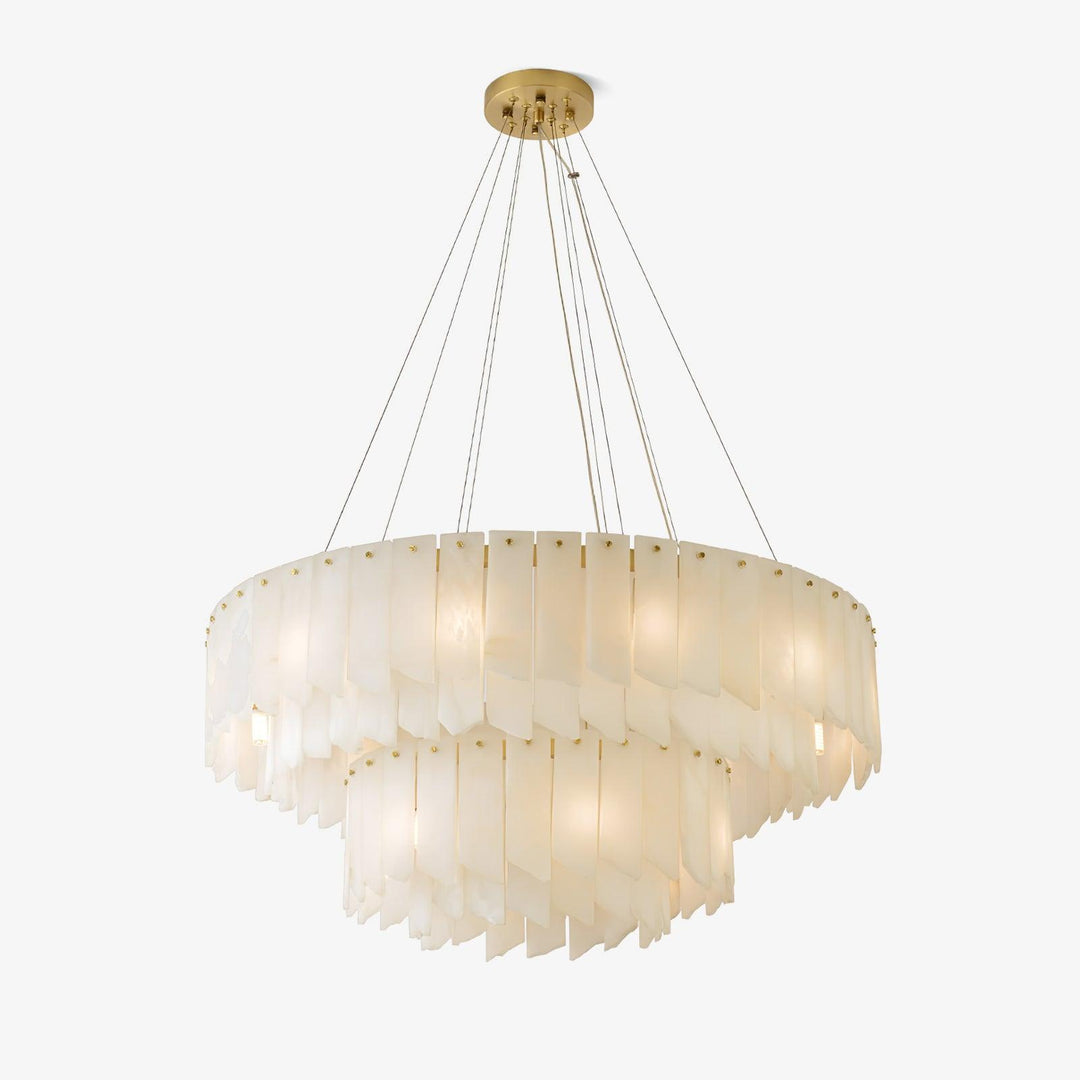 Alabaster_Cascade_Tiered_Chandelier__1.jpg Alabaster Cascade Tiered Chandelier - Image 1