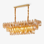 Amber Prism Glass Chandelier - Image 7