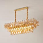 Amber Prism Glass Chandelier - Image 16
