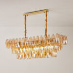 Amber Prism Glass Chandelier - Image 17