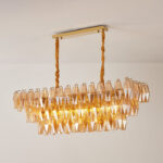Amber Prism Glass Chandelier - Image 19