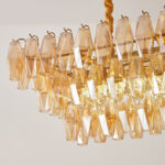 Amber Prism Glass Chandelier - Image 4