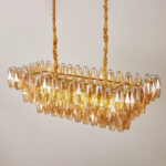 Amber Prism Glass Chandelier - Image 6