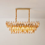 Amber Prism Glass Chandelier - Image 10