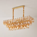 Amber Prism Glass Chandelier - Image 13