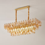 Amber Prism Glass Chandelier - Image 14