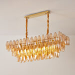 Amber Prism Glass Chandelier - Image 15