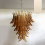 Amber Leaf Cascade Chandelier - Image 5