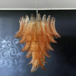 Amber Leaf Cascade Chandelier - Image 4