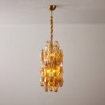 Amber Prism Long Chandelier - Image 9