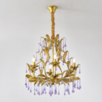 Amethyst Drops Glass Chandelier - Image 14
