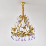 Amethyst Drops Glass Chandelier - Image 15