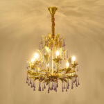 Amethyst Drops Glass Chandelier - Image 7