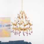 Amethyst Drops Glass Chandelier - Image 20