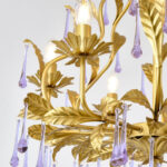 Amethyst Drops Glass Chandelier - Image 10