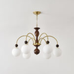 Archway Walnut Color Chandelier - Image 15