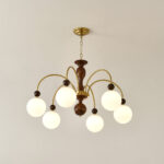Archway Walnut Color Chandelier - Image 17