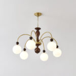 Archway Walnut Color Chandelier - Image 18
